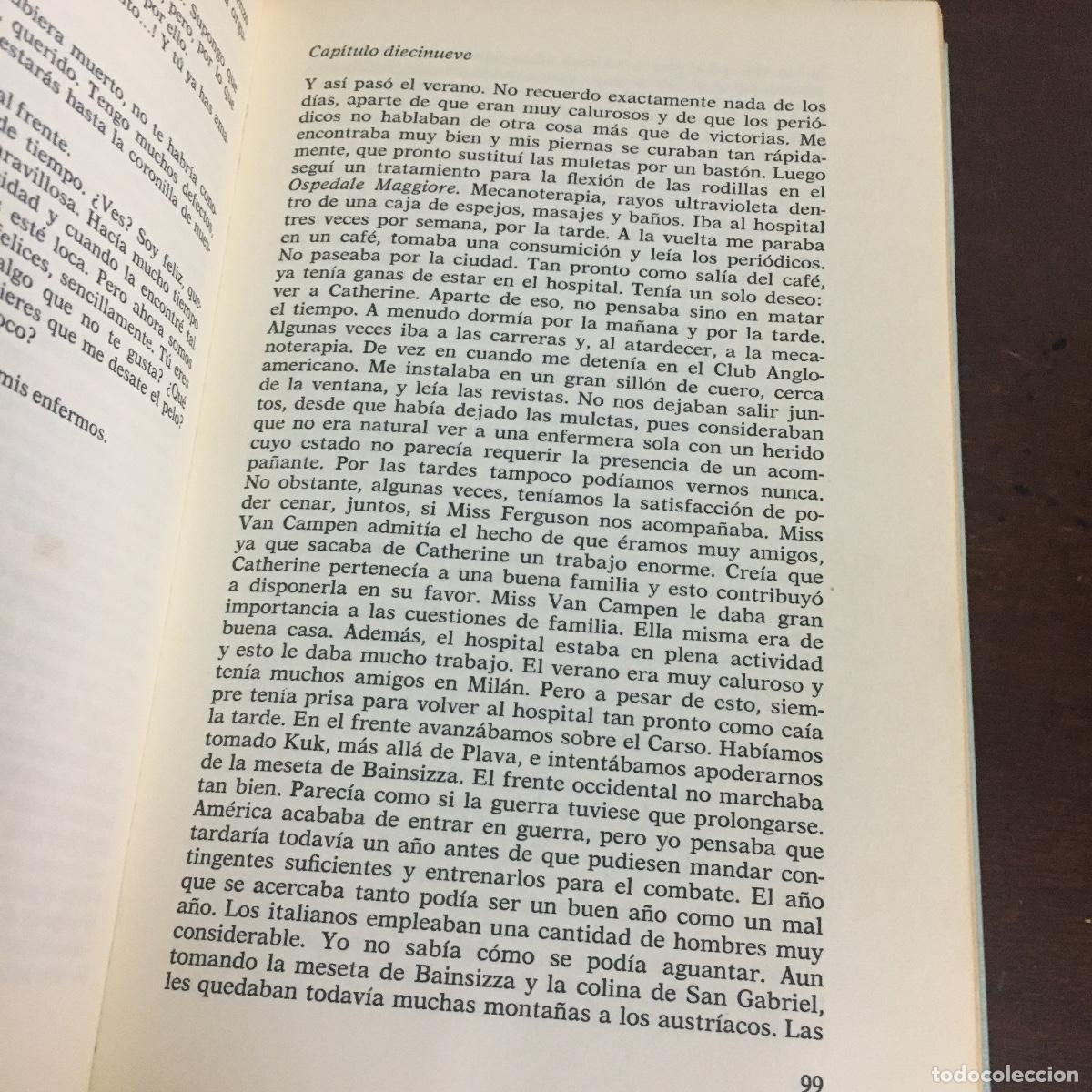Libros de segunda mano: ERNEST HEMINGWAY - ADIOS A LAS ARMAS REF: 1355 - Foto 3