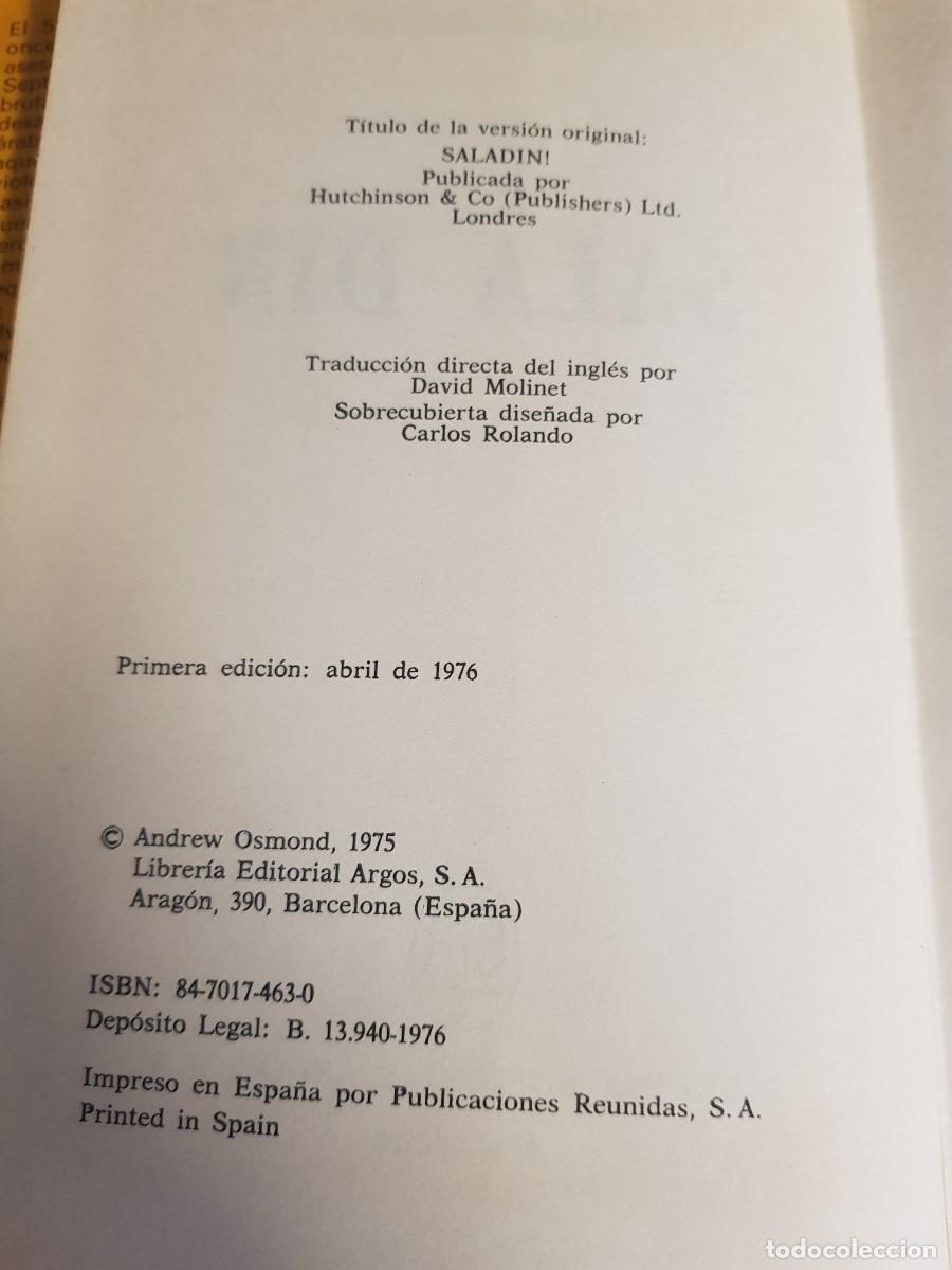Libros de segunda mano: Sala-din - Andrew Osmond - Foto 3