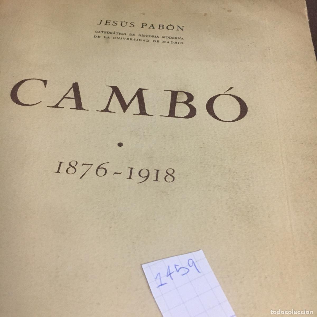 Libros de segunda mano: CAMB&Oacute;, Jes&uacute;s Pab&oacute;n REF: 1459 - Foto 5