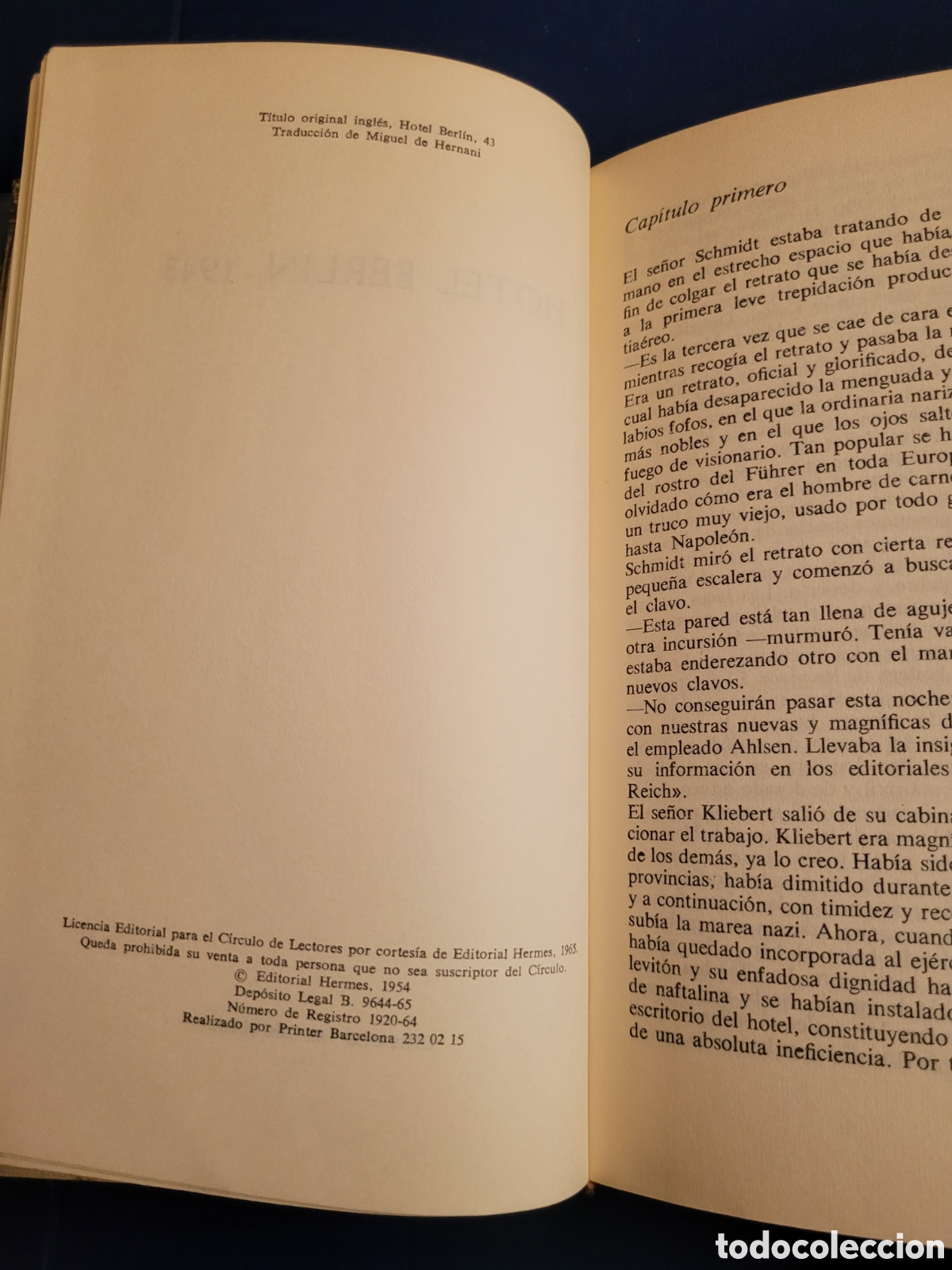 Libros de segunda mano: HOTEL BERL&Iacute;N, 1943 # VICKI BAUM # C&Iacute;RCULO DE LECTORES - Foto 2