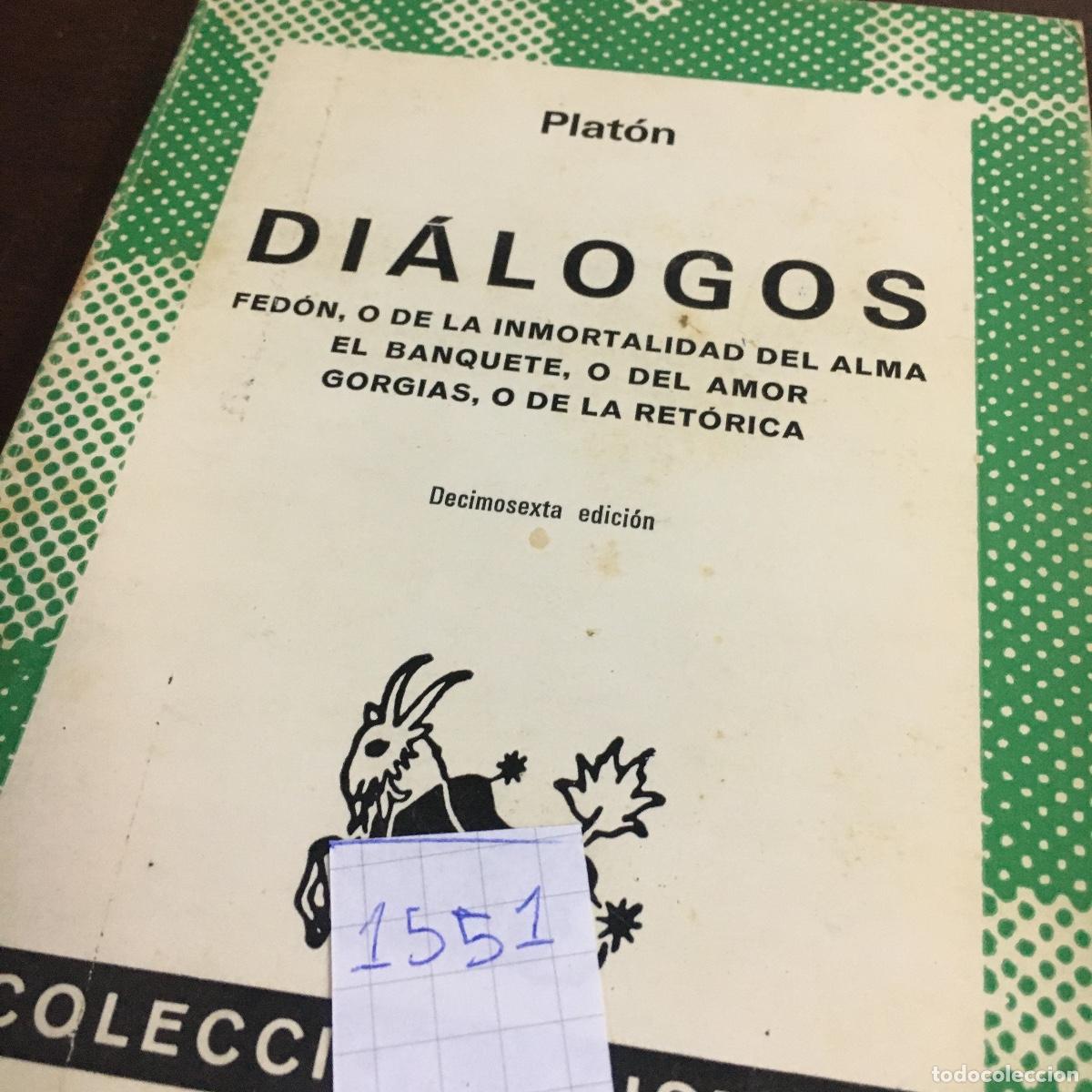 Libros de segunda mano: Plat&oacute;n. Di&aacute;logos. REF: 1551 - Foto 5