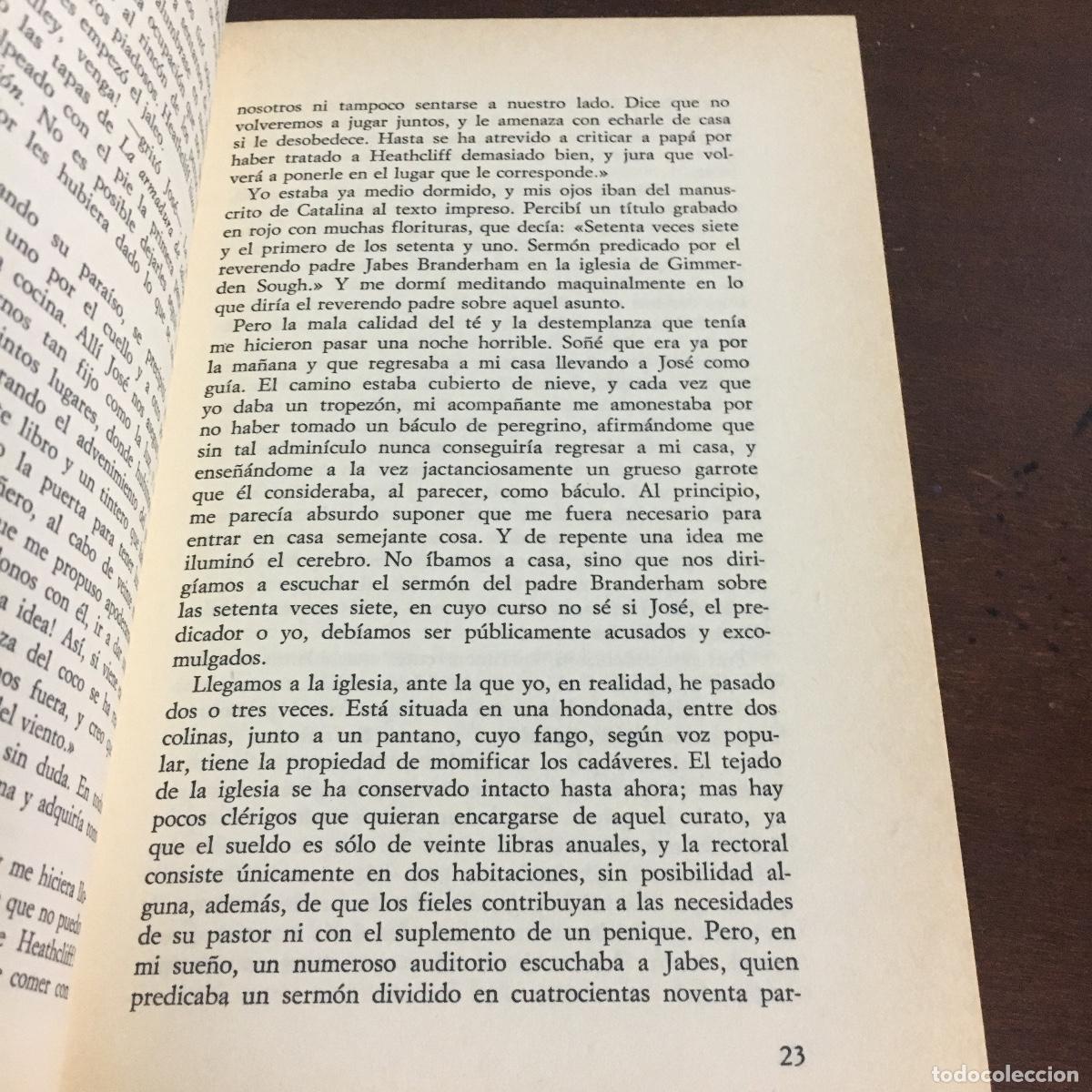 Libros de segunda mano: CUMBRES BORRASCOSAS - BRONT&Euml;, EMILY REF: 1579 - Foto 2