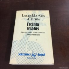 Libri di seconda mano: TREINTA RELATOS.- ALAS, LEOPOLDO REF: 1588