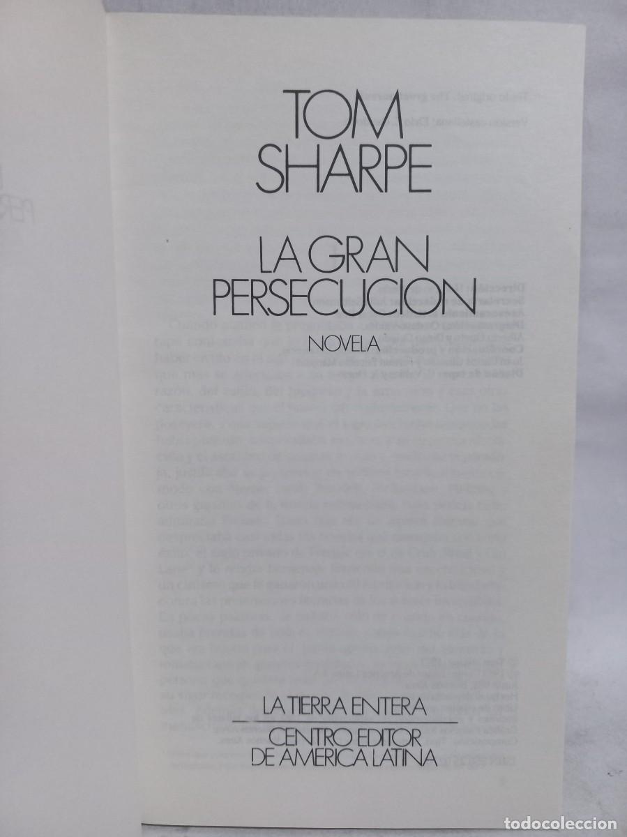 Libros de segunda mano: Tom Sharpe - La Gran Persecucui&oacute;n - 1983 - Foto 3