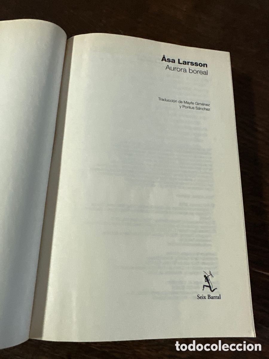 Libros de segunda mano: ASA LARSSON - AURORA BOREAL - Foto 2