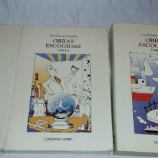 Libros de segunda mano: JOSE MANUEL CASTAÑON OBRAS ESCOGIDAS 3 VOLUMENES.EDICIONES NOBEL 1999