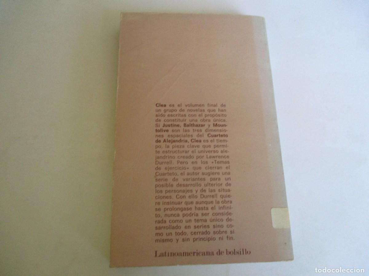 Libros de segunda mano: LAWRENCE DURRELL Clea W21579 - Foto 2
