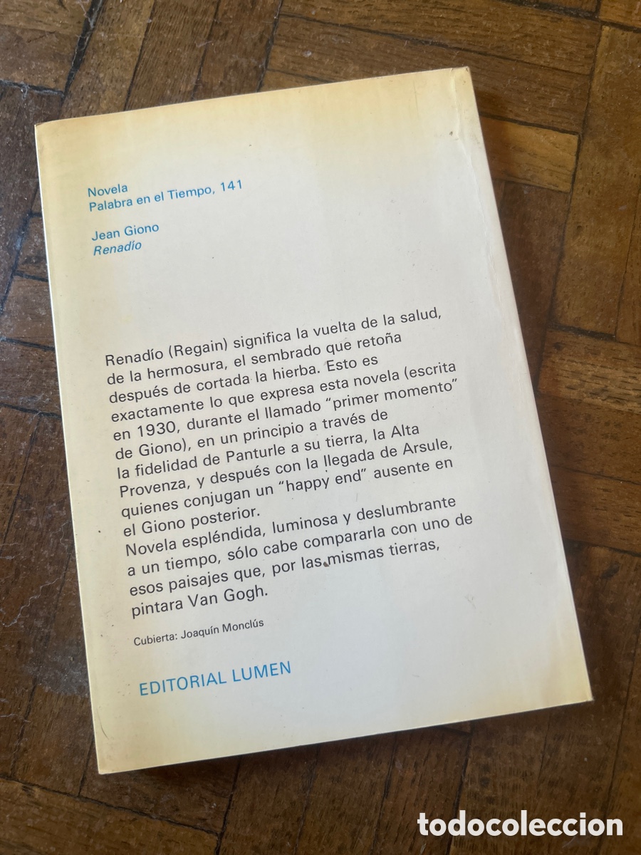 Libros de segunda mano: Renadio - Jean Giono - Lumen (1981) - Foto 5