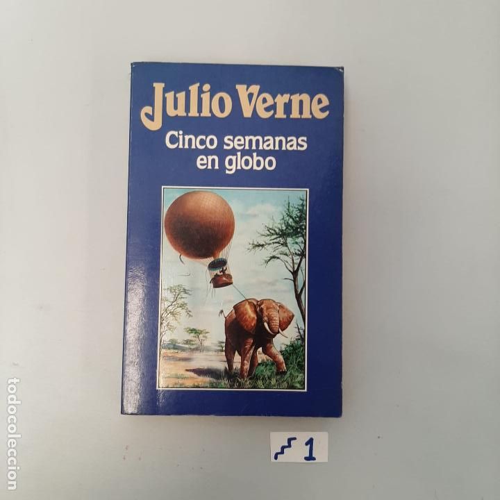 Libros de segunda mano: Cinco semanas en globo - Foto 1