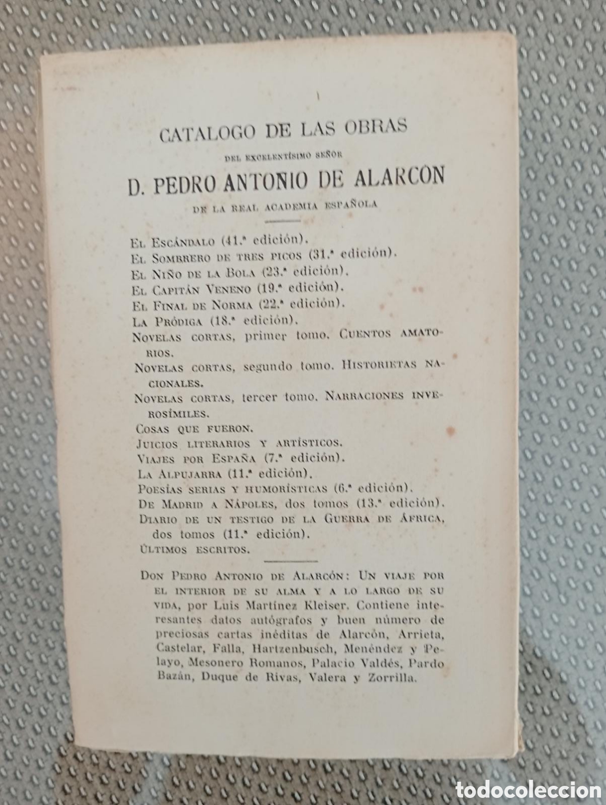 Libros de segunda mano: El final de Norma / Pedro Antonio de Alarc&oacute;n - Foto 3