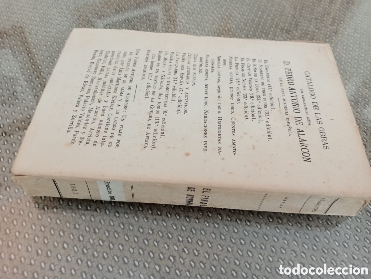 Libros de segunda mano: El final de Norma / Pedro Antonio de Alarc&oacute;n - Foto 4