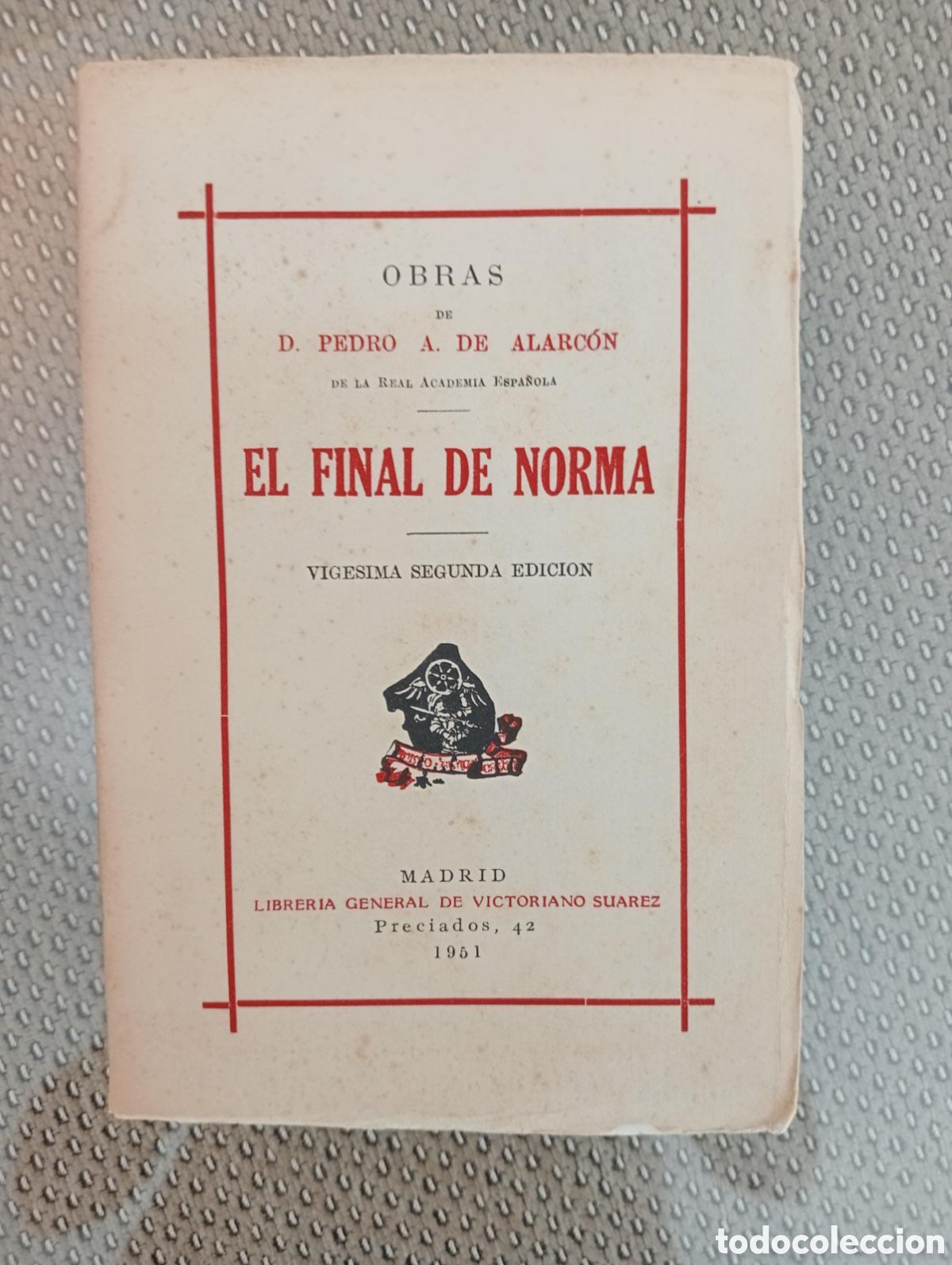 Libros de segunda mano: El final de Norma / Pedro Antonio de Alarc&oacute;n - Foto 1