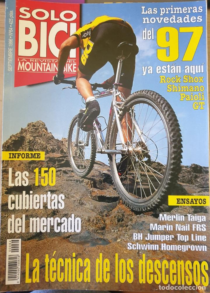 Libri di seconda mano: SOLO BICI. LA REVISTA DEL MOUNTAIN BIKE. Septiembre 1996 N&ordm; 64. -
