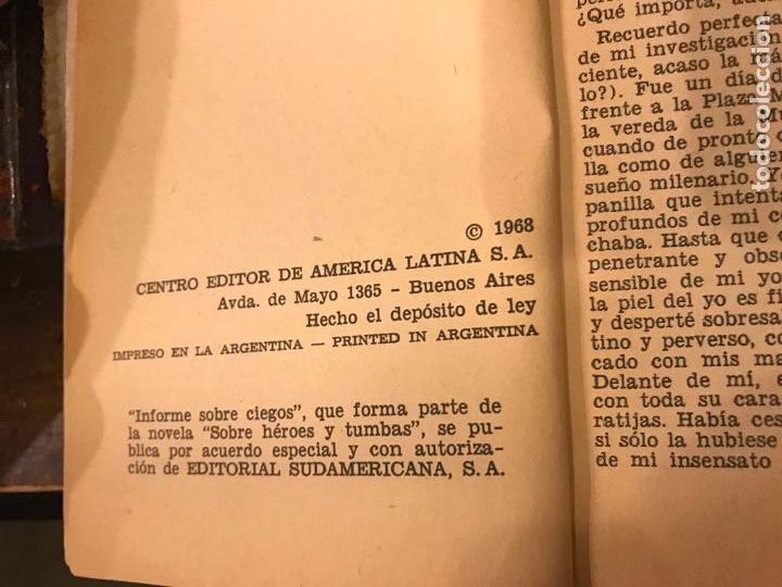 Libros de segunda mano: Informe sobre ciegos. Ernesto S&aacute;bato. - Foto 3