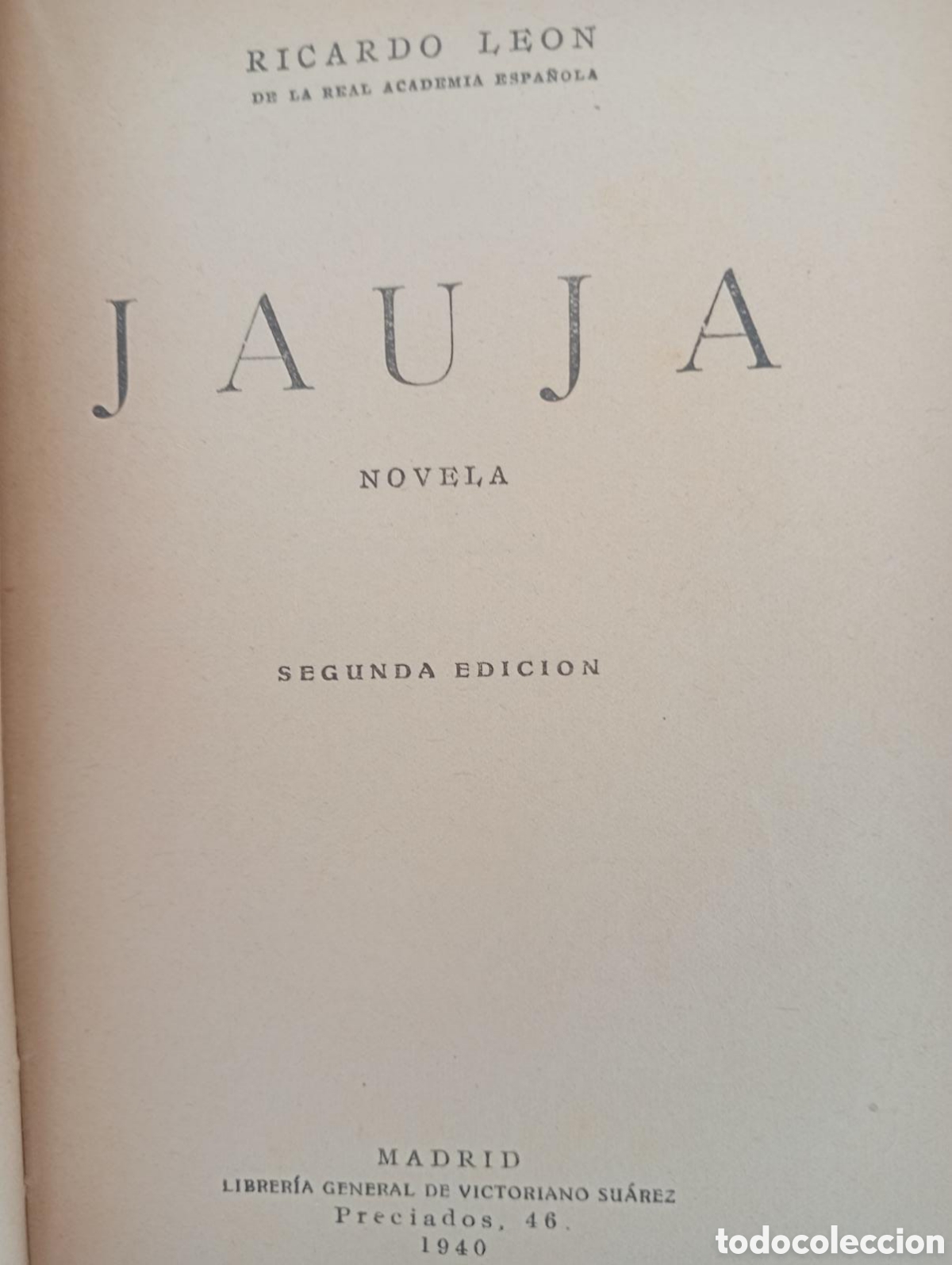 Libros de segunda mano: Jauja / Ricardo Le&oacute;n - Foto 2
