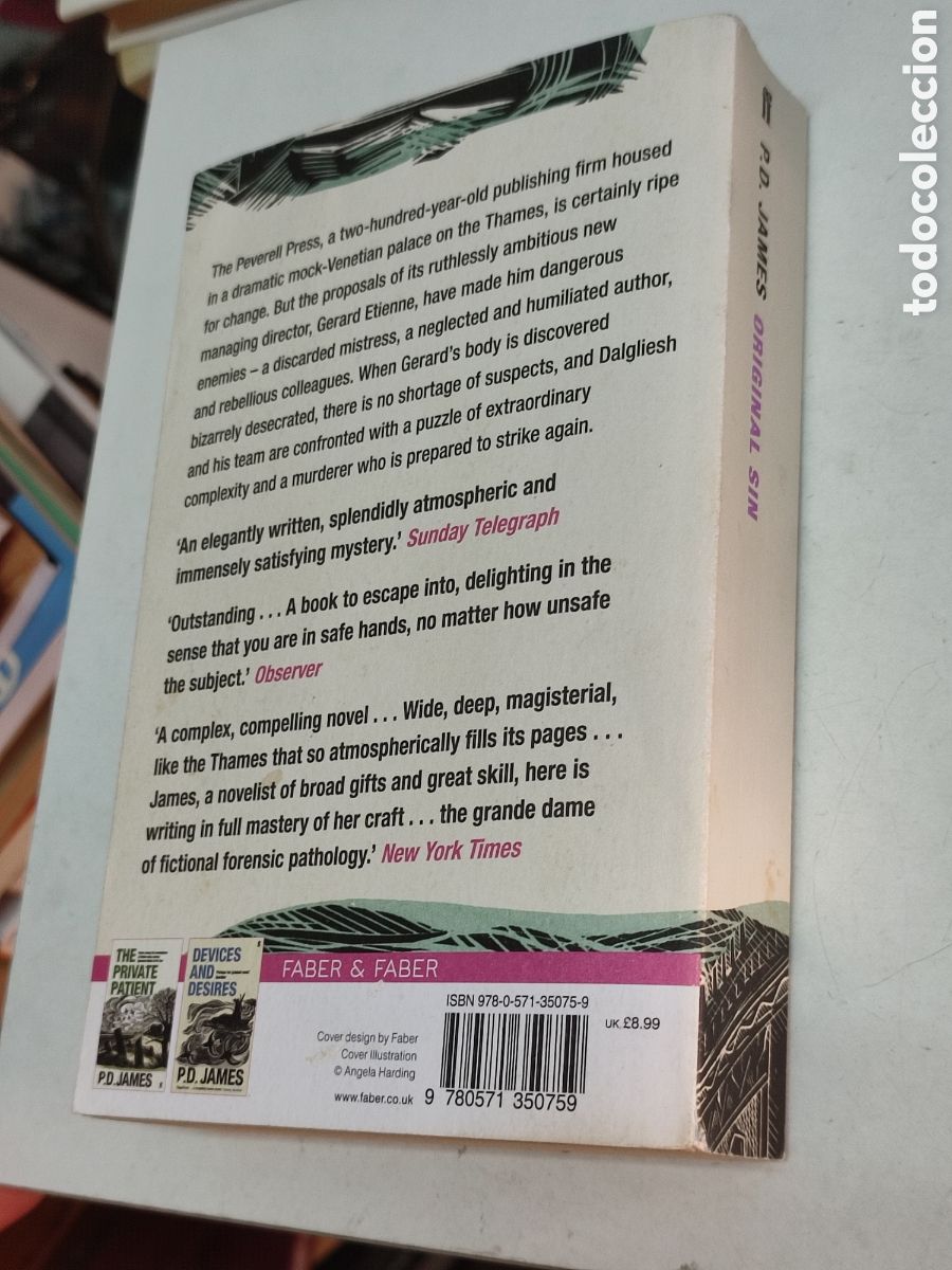 Libros de segunda mano: Original Sin P.D. James - Foto 2