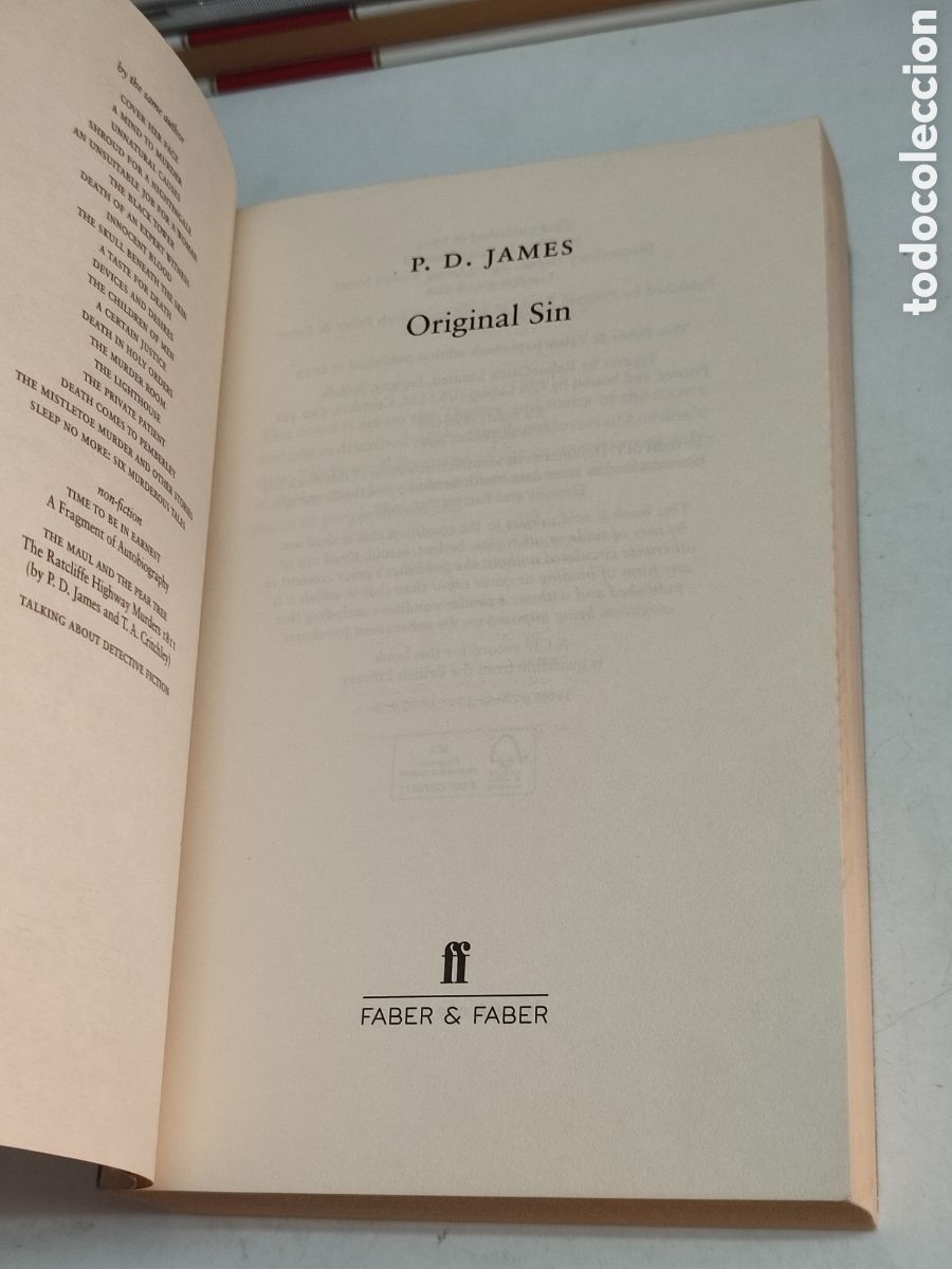 Libros de segunda mano: Original Sin P.D. James - Foto 5