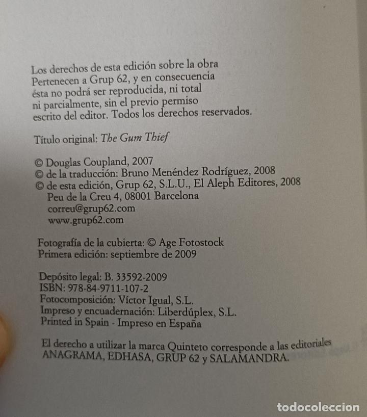Libros de segunda mano: LIBRO --- DOUGLAS COUPLAND --- EL LADRON DE CHICLES - Foto 3
