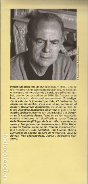 Libros de segunda mano: Recuerdos durmientes / Patrick Modiano--1&ordf; edici&oacute;n - Foto 3