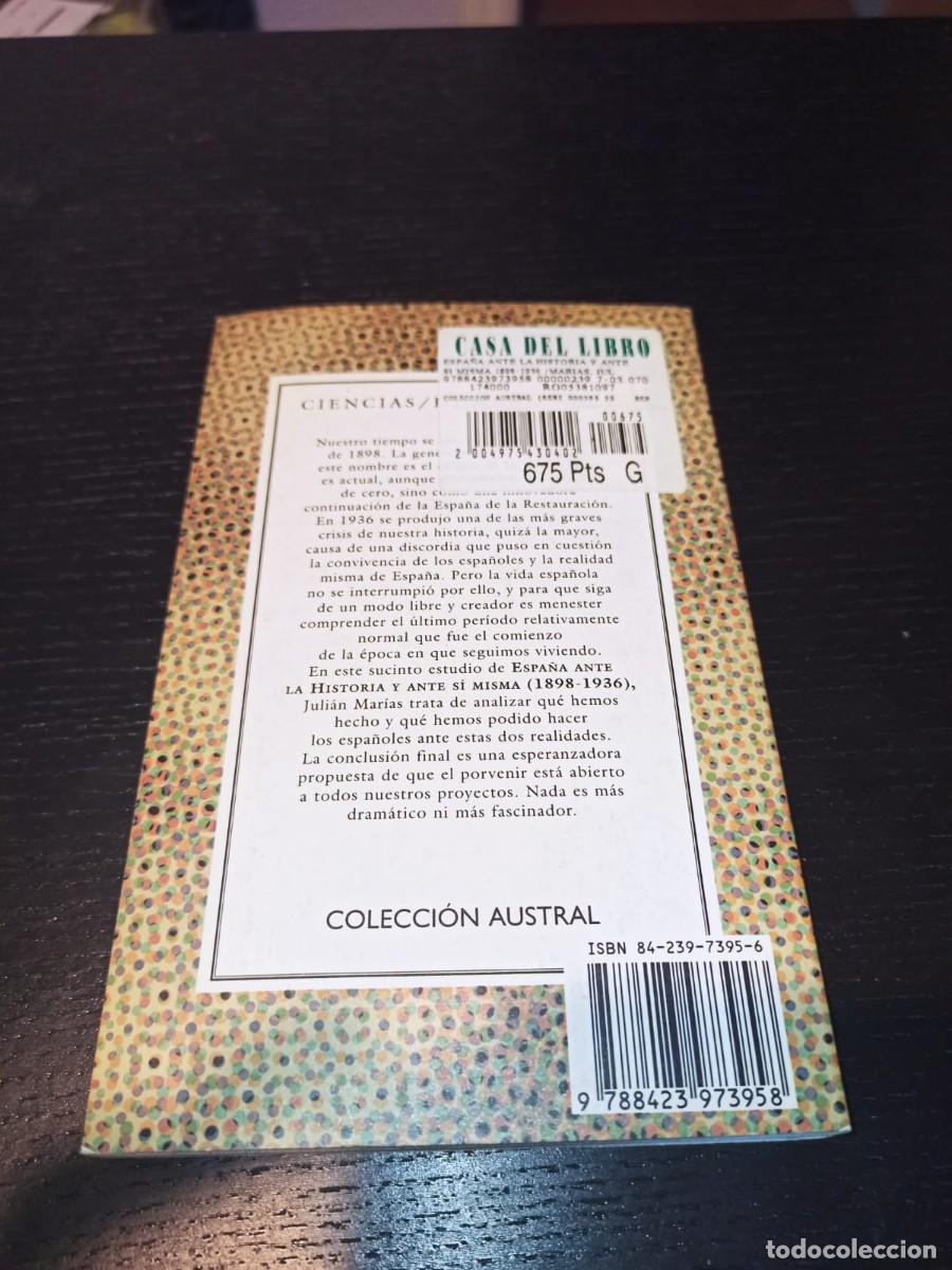 Libros de segunda mano: Libro Juli&aacute;n Mar&iacute;as - Foto 3