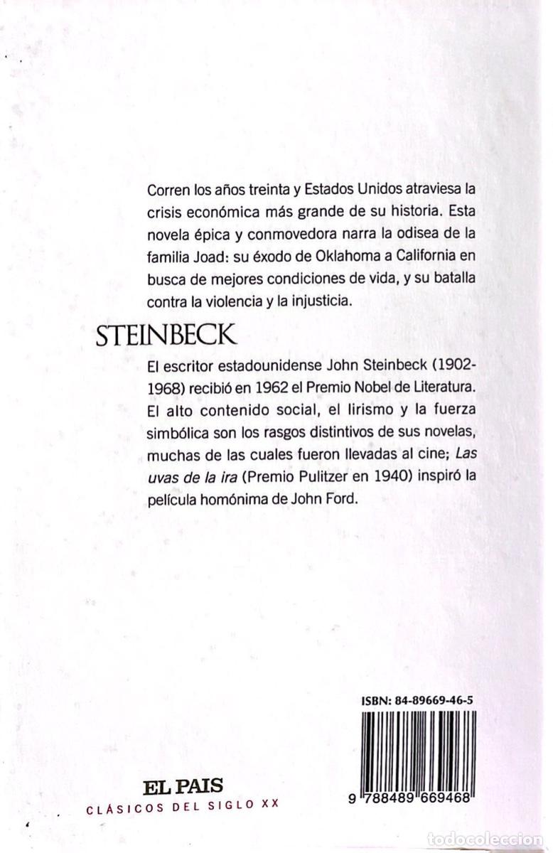 Libros de segunda mano: Las uvas de la ira de John Steinbeck - Foto 2