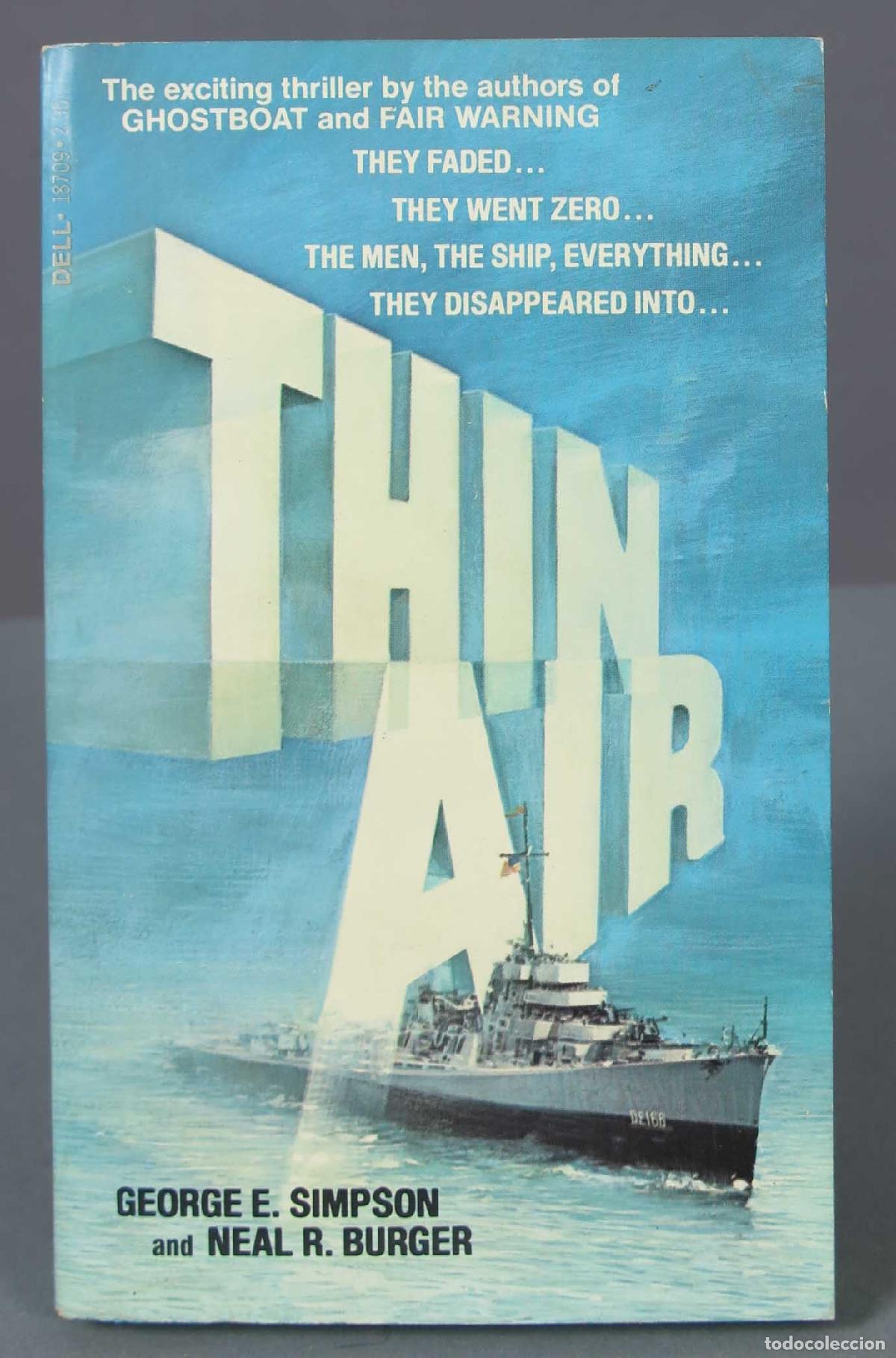 Libros de segunda mano: Thin Air. George E. Simpson - Foto 1