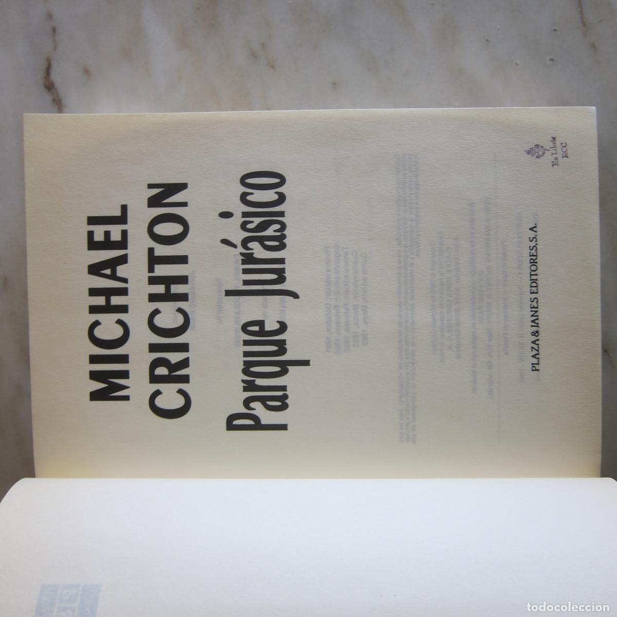 PARQUE JURASICO, EL, MICHAEL CRICHTON, Segunda mano, PLAZA & JANES  EDITORES