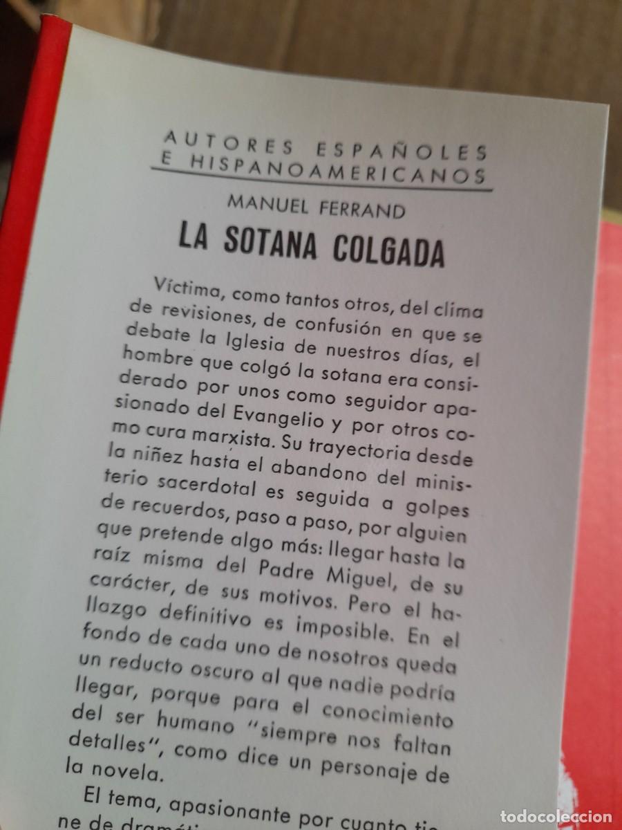 Libros de segunda mano: Libro La sotana colgada Manuel Ferrand - Foto 2