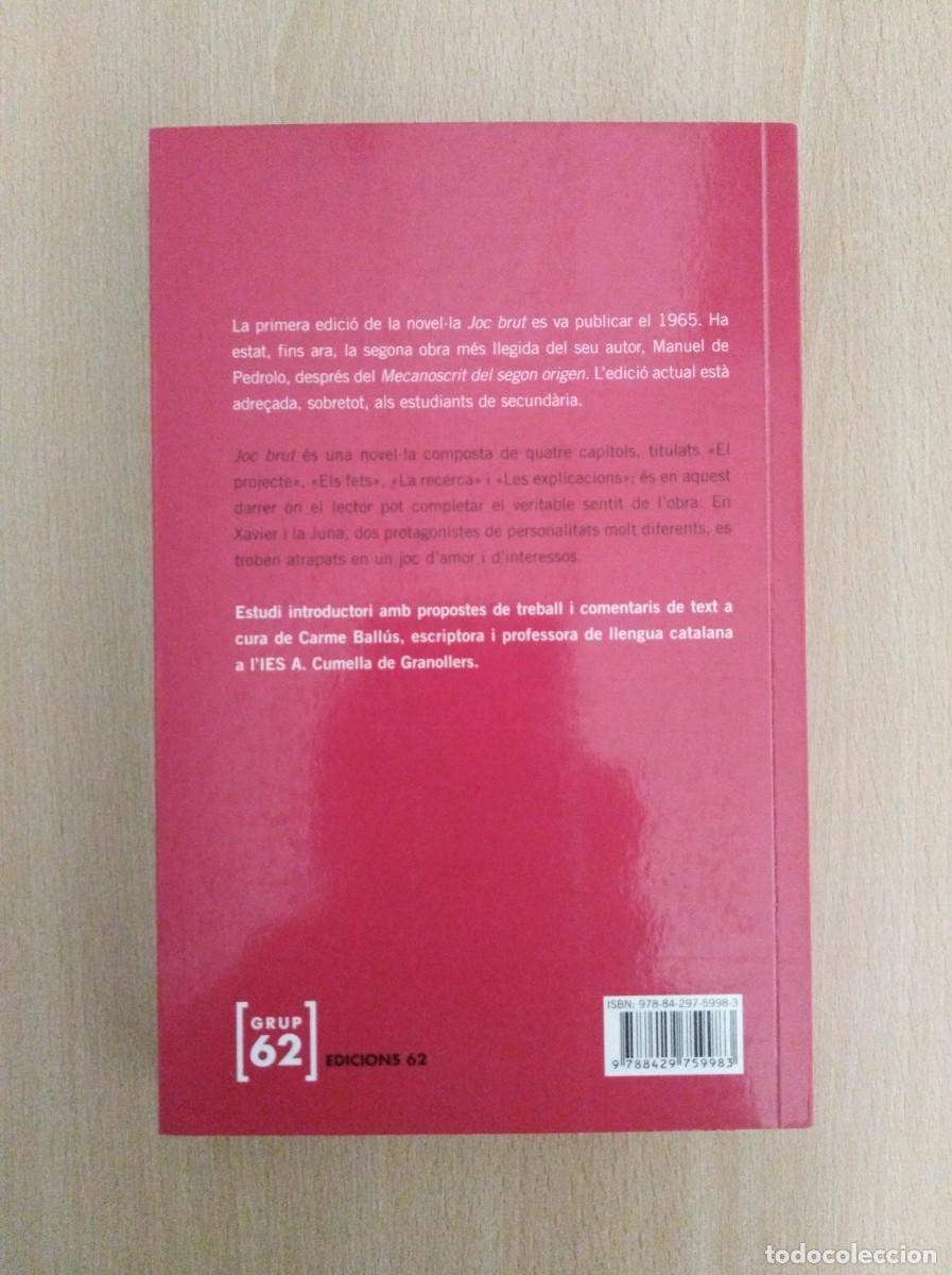 Libros de segunda mano: JOC BRUT. Manuel de Pedrolo - Foto 2