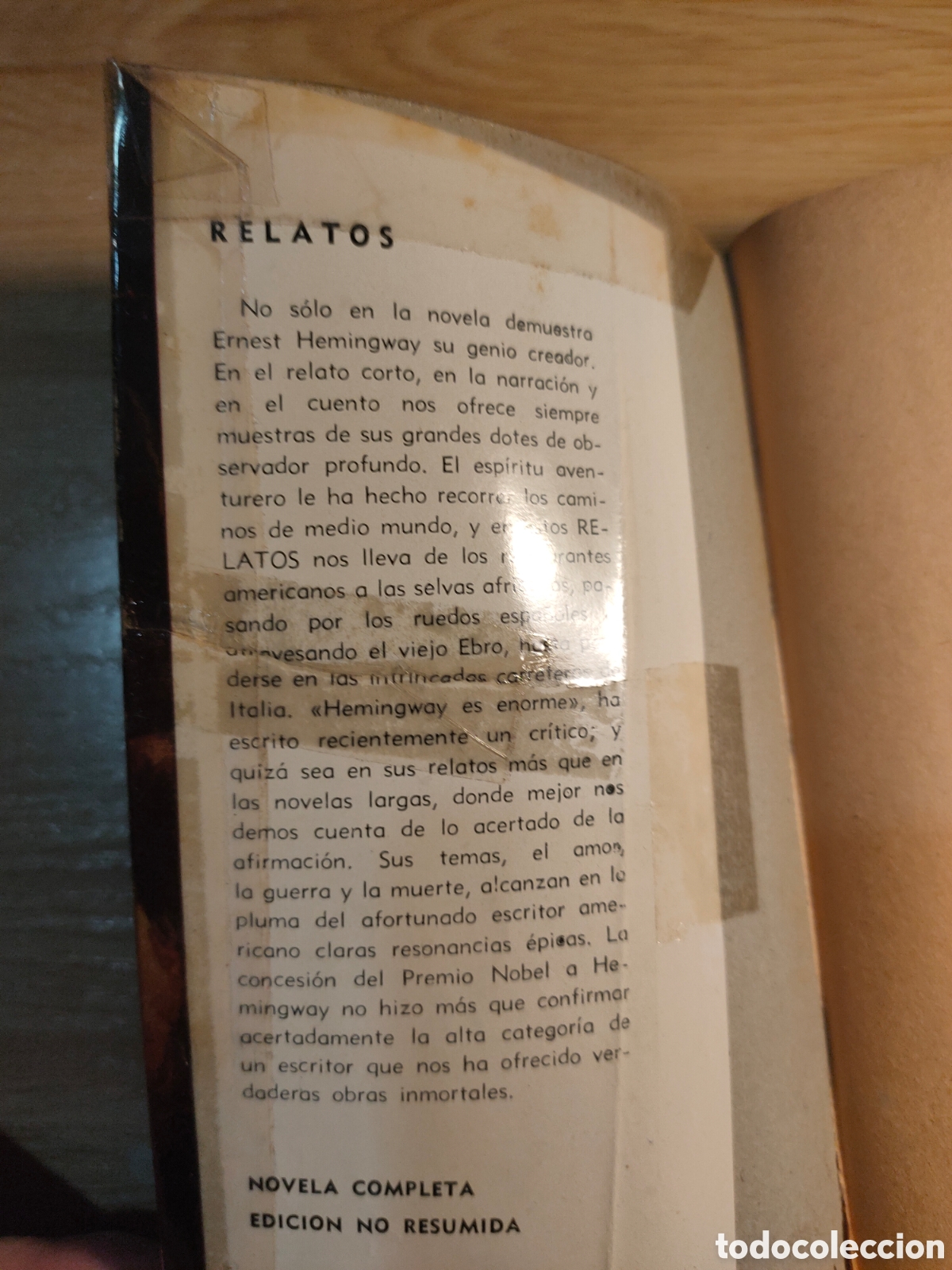 Libros de segunda mano: RELATOS - ERNEST HEMINGWAY - Foto 2