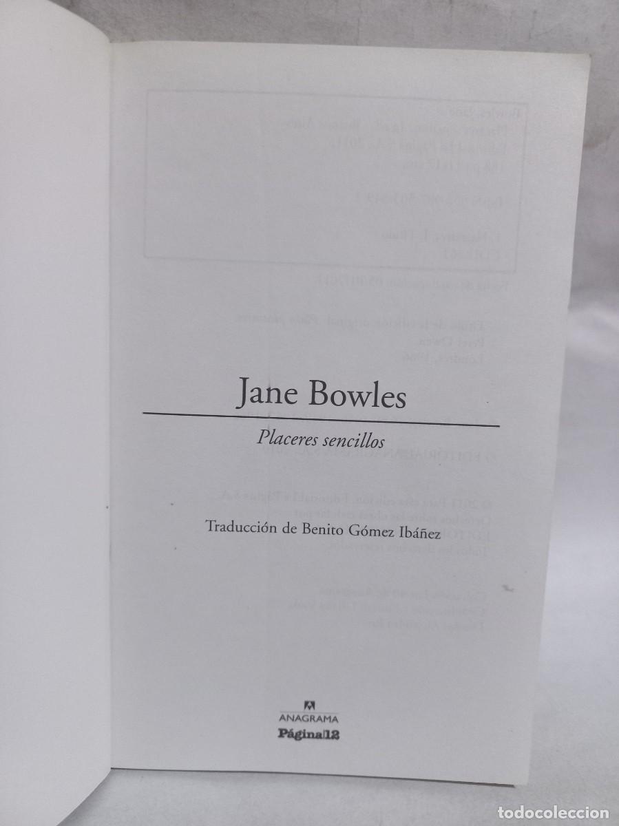 Libros de segunda mano: Jane Bowles - Placeres Sencillos - 2011 - Foto 3