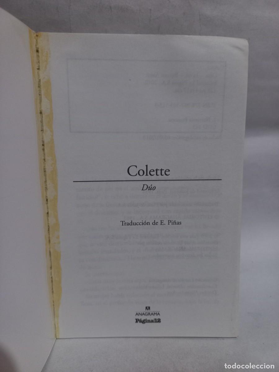 Libros de segunda mano: Colette - D&uacute;o - 2010 - Foto 2