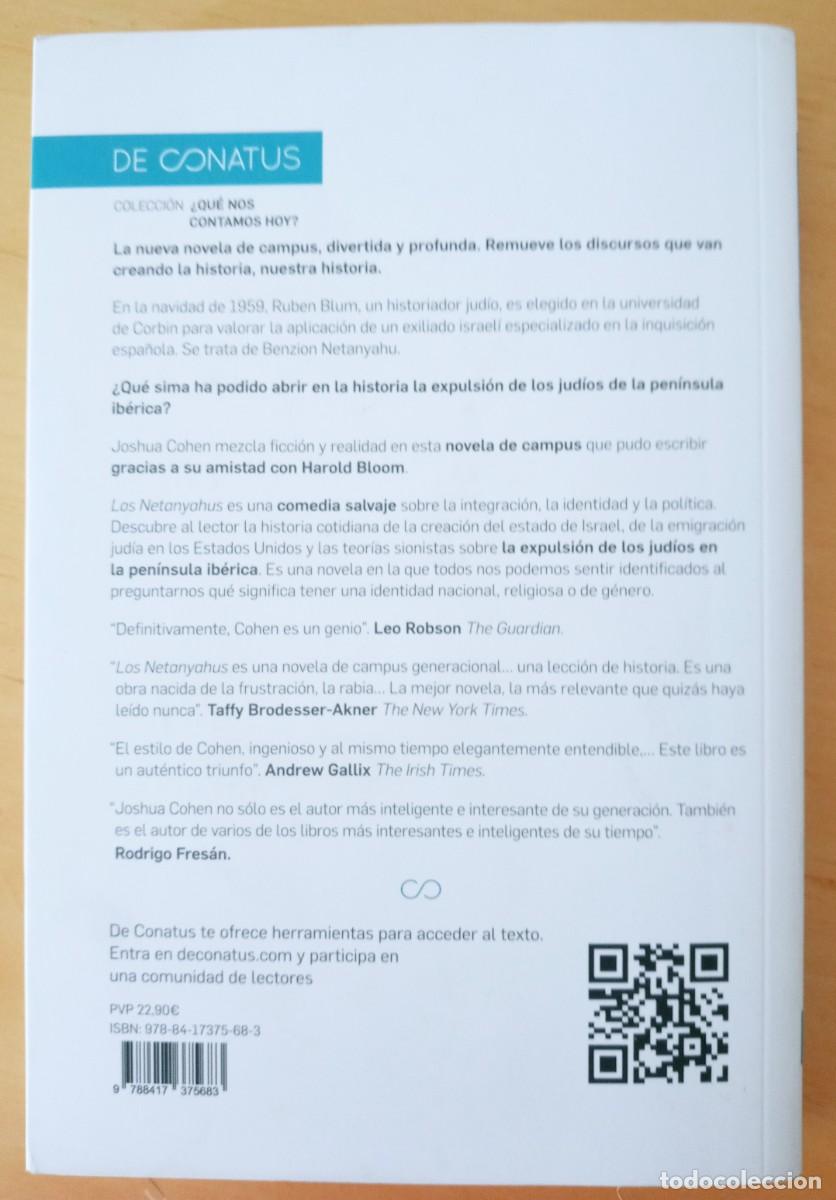 Libros de segunda mano: JOSHUA COHEN LOS NETANYAHUS - Foto 2