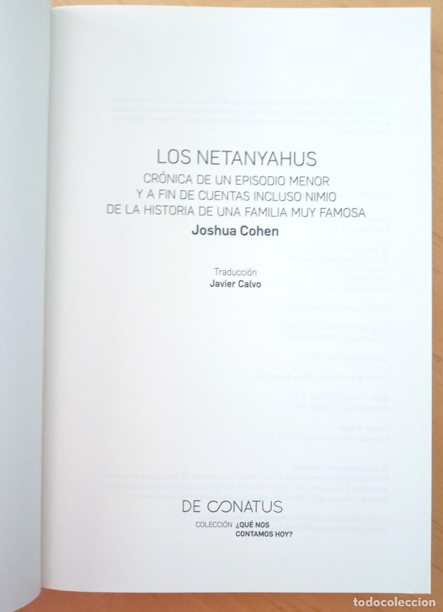 Libros de segunda mano: JOSHUA COHEN LOS NETANYAHUS - Foto 5