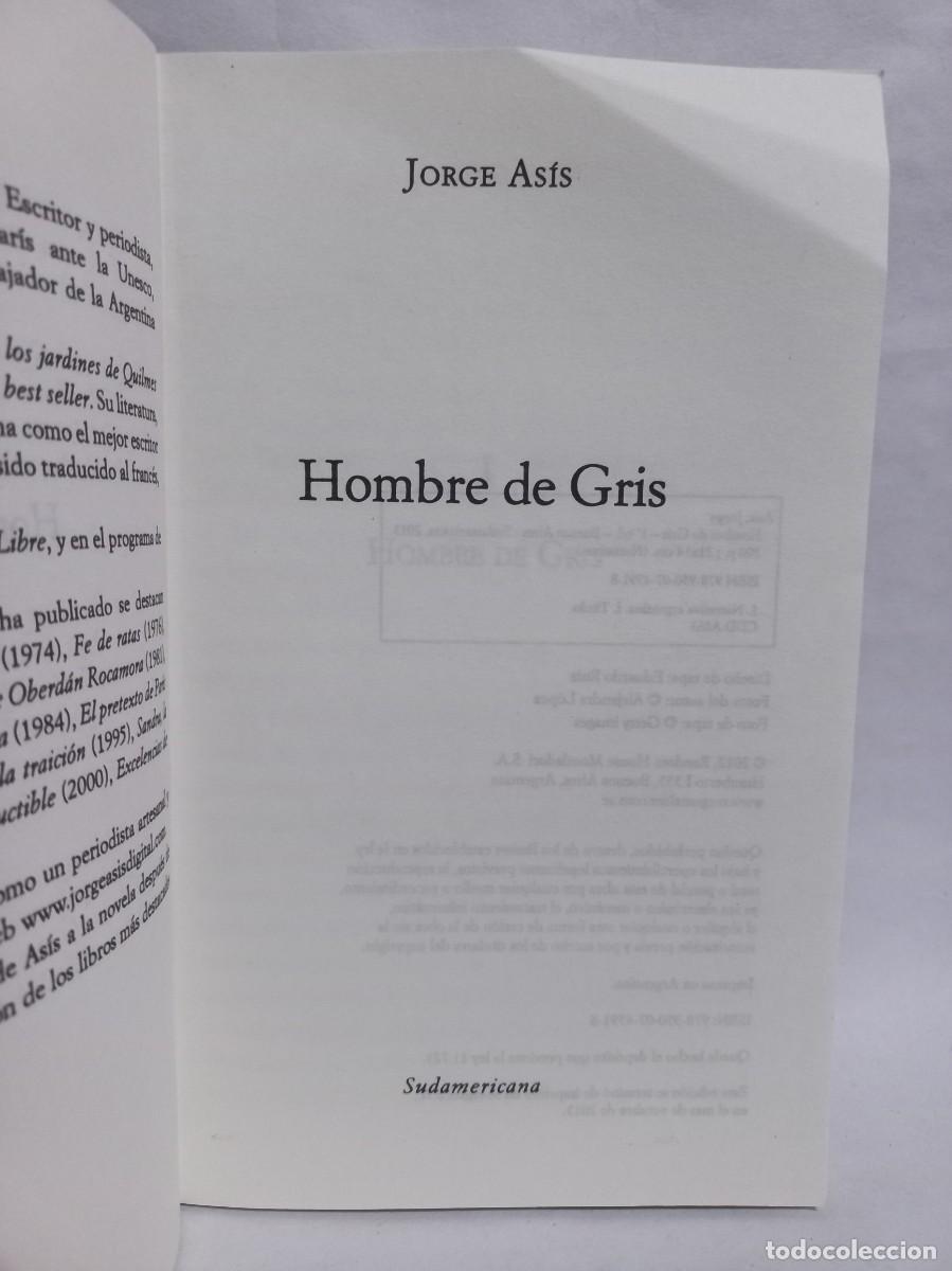 Libros de segunda mano: Jorge As&iacute;s - Hombre de Gris - 2013 - Foto 2
