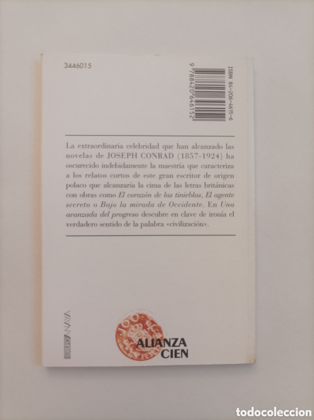 Libros de segunda mano: Una avanzada del progreso / Joseph Conrad - Foto 2