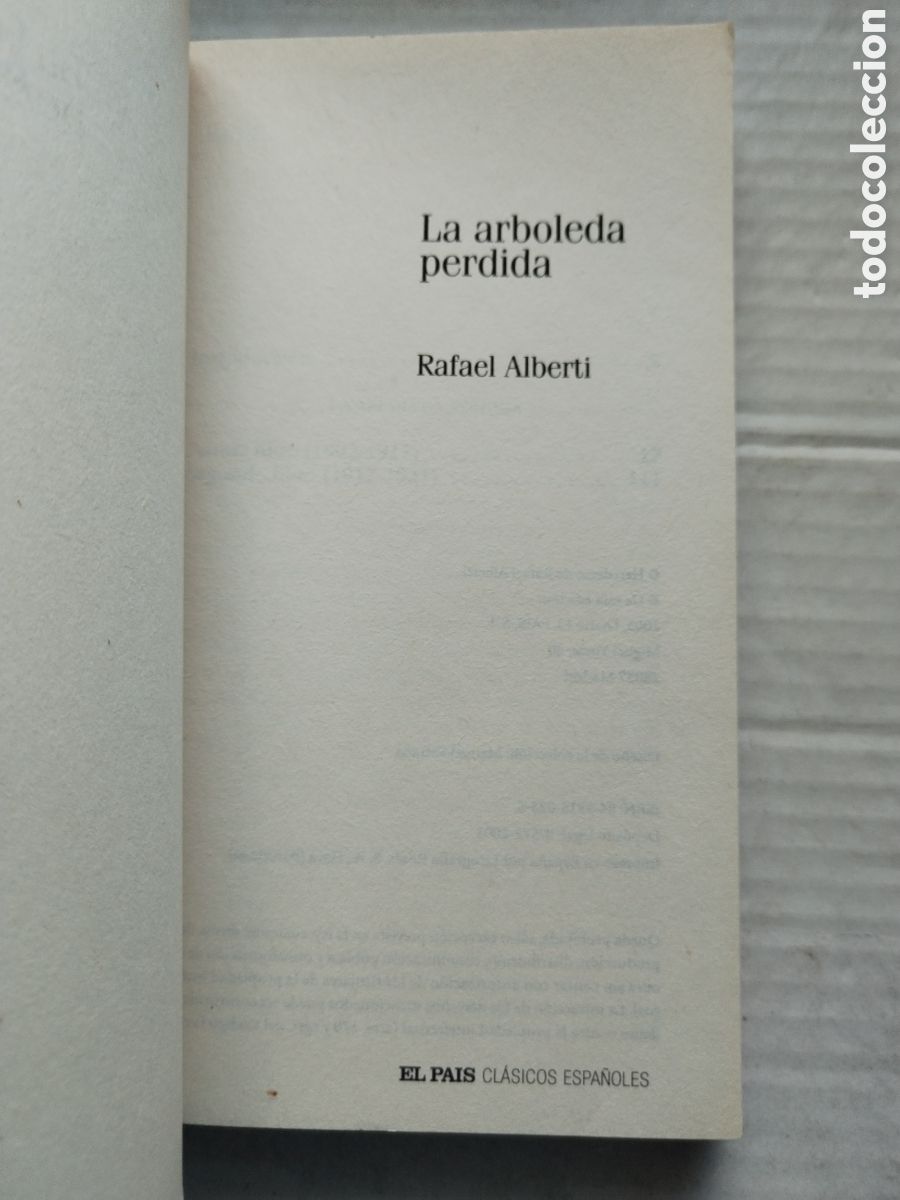 Libros de segunda mano: LA ARBOLEDA PERDIDA/RAFAEL ALBERTI - Foto 2