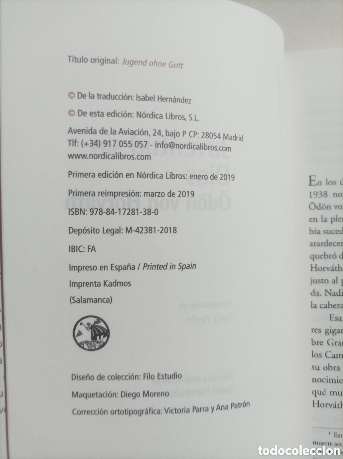 Libros de segunda mano: Juventud sin Dios / &Ouml;d&ouml;n von Horv&aacute;th. - Foto 5