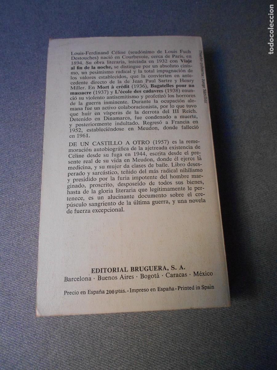 Libros de segunda mano: DE UN CASTILLO A OTRO - Foto 3