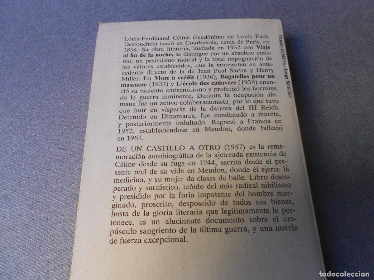 Libros de segunda mano: DE UN CASTILLO A OTRO - Foto 4