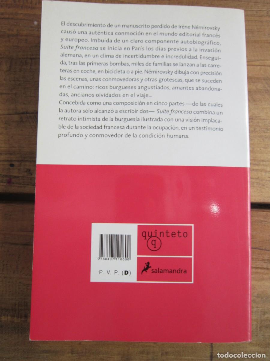 Libros de segunda mano: SUITE FRANCESA. Irene N&eacute;mirovsky. Premio Renaudot 2004. Salamandra 2010 - Foto 2