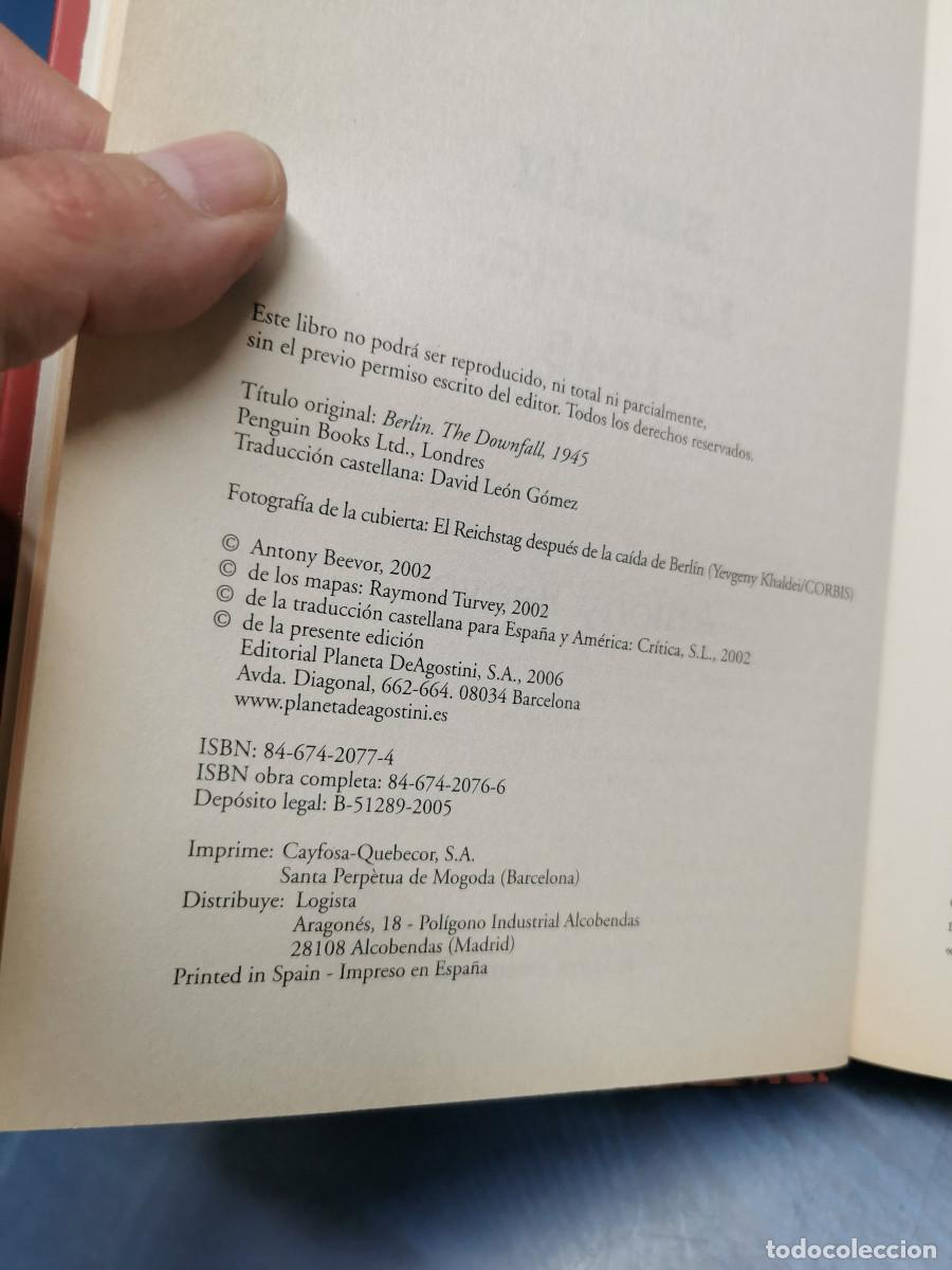 Libros de segunda mano: Libro BERL&Iacute;N . LA CA&Iacute;DA 1945 - ANTONY BEEVOR - Foto 4
