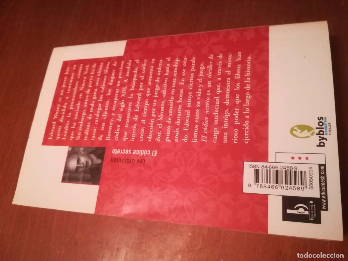 Libros de segunda mano: EL CODIGO SECRETO / LEV GROSSMAN / CONS 519 / EDICIONES B - Foto 7