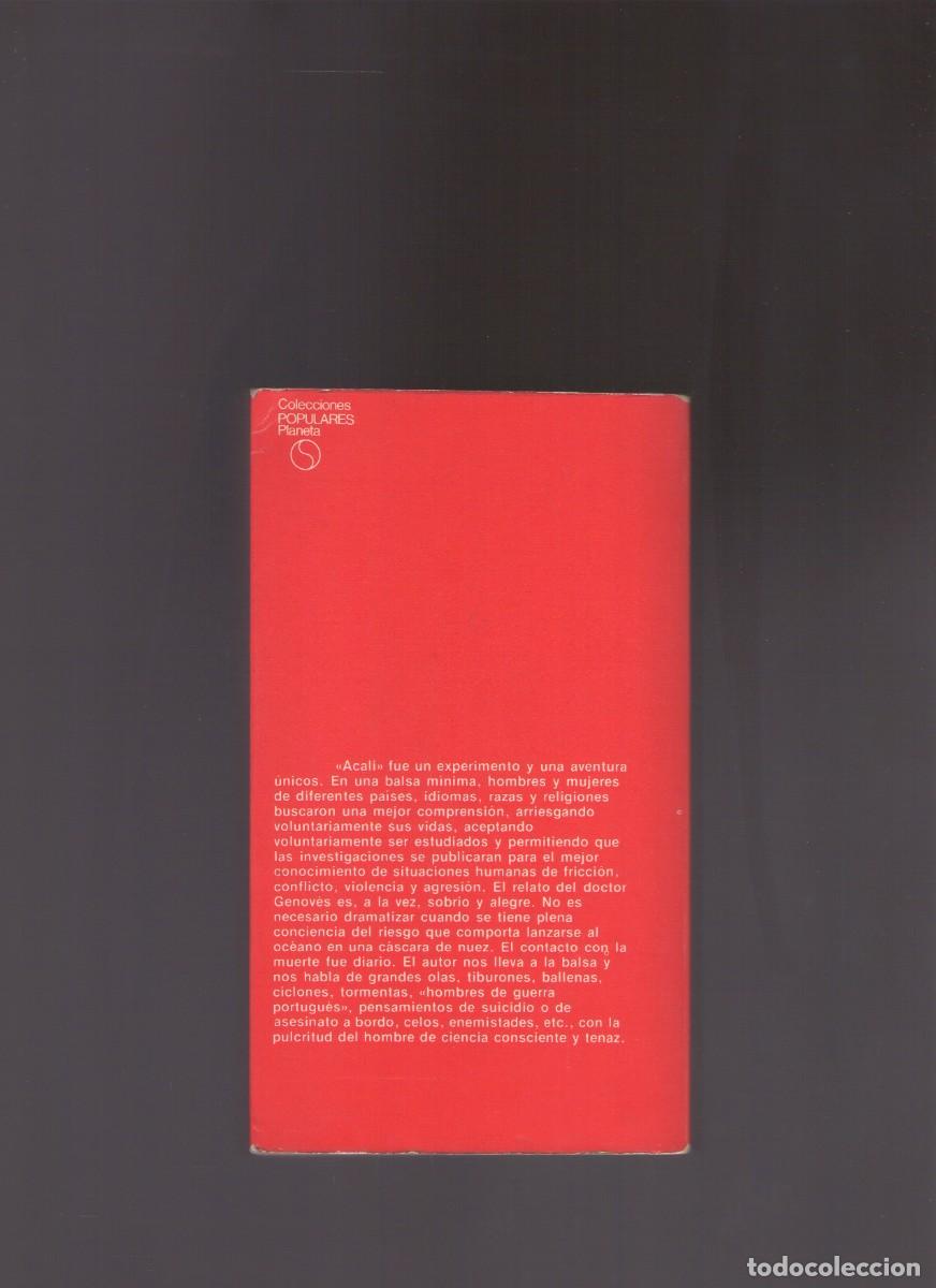 Libros de segunda mano: Bd. Acali (Santiago Genov&eacute;s) - Foto 2