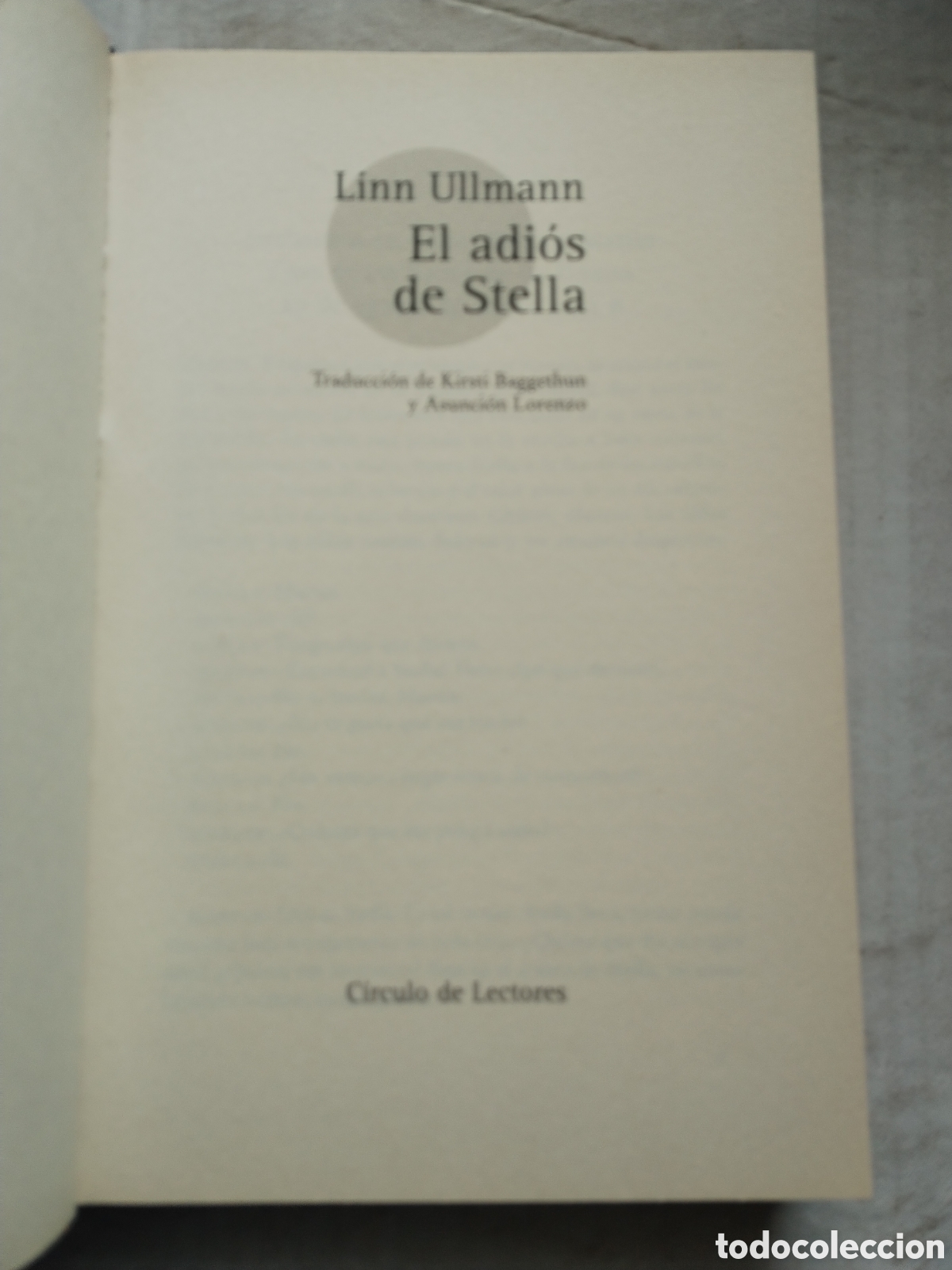 Libros de segunda mano: EL ADIOS DE STELLA/LINN HULMANN - Foto 2