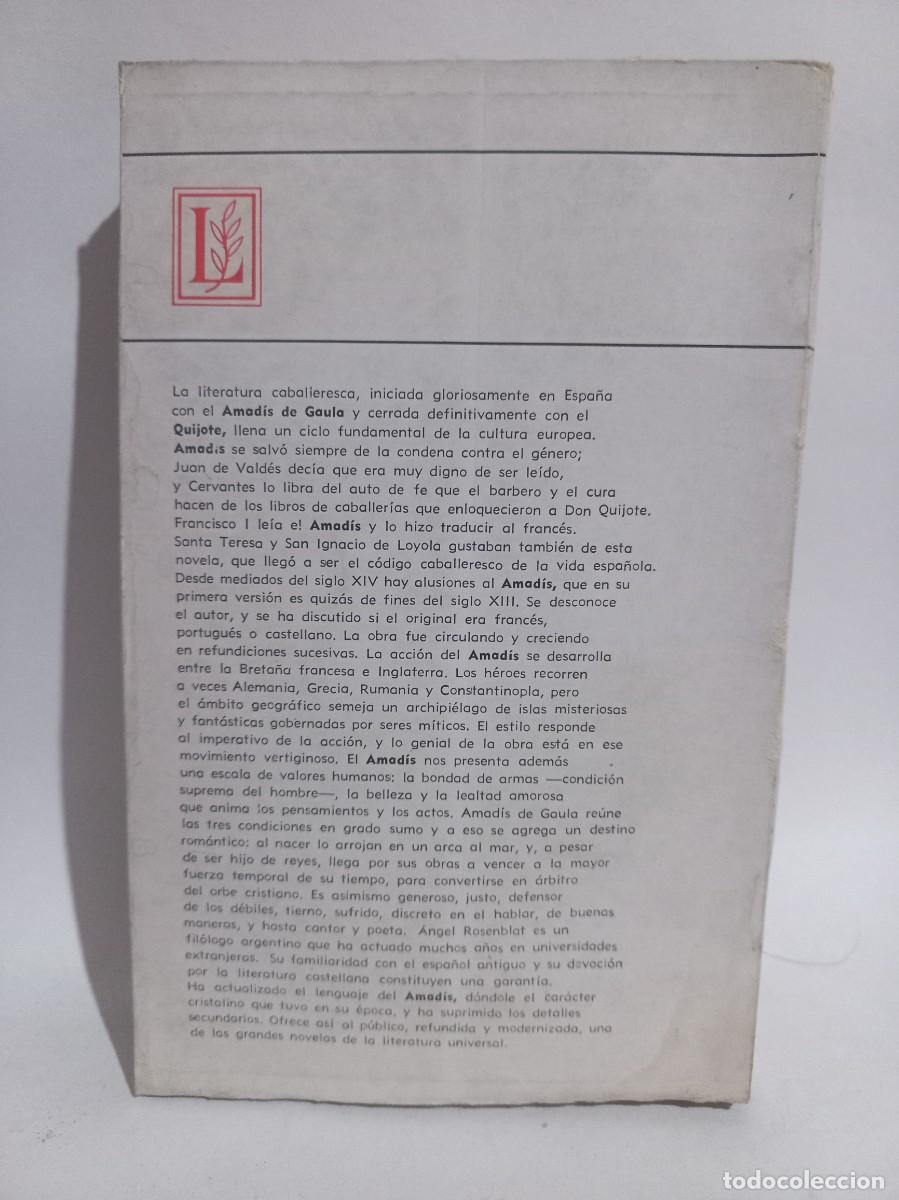 Libros de segunda mano: An&oacute;nimo - Amad&iacute;s de Gaula - 1968 - Foto 3