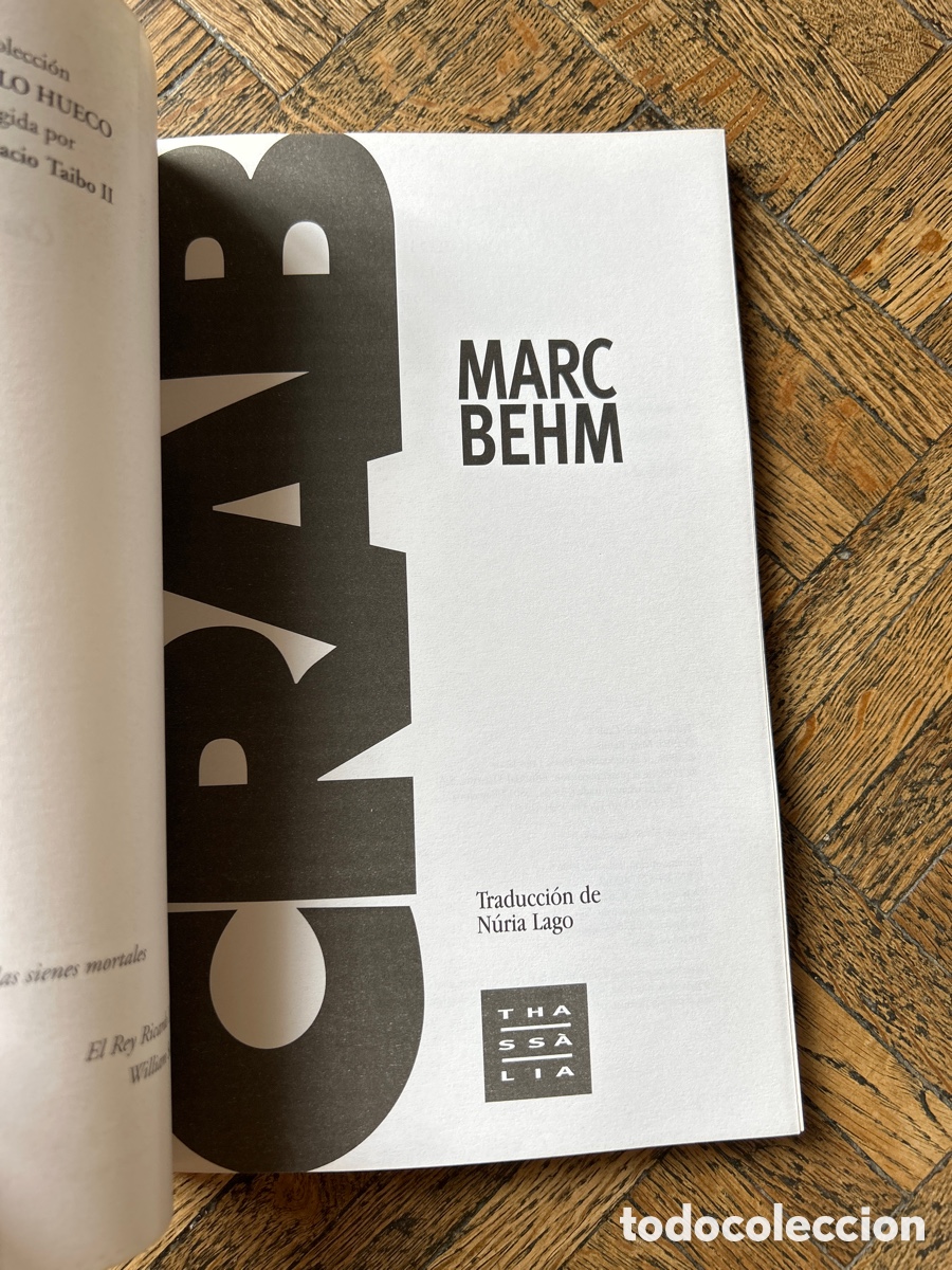 Libros de segunda mano: Crab - Marc Behm - Thassalia (1996) - Foto 3
