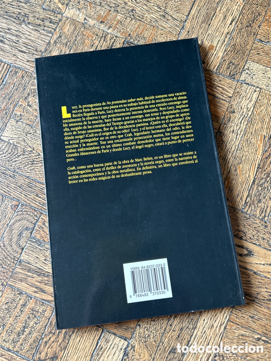 Libros de segunda mano: Crab - Marc Behm - Thassalia (1996) - Foto 5