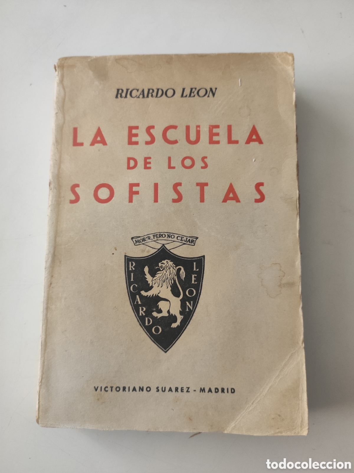 Libros de segunda mano: La escuela de los sofistas .- R Leon - Foto 1