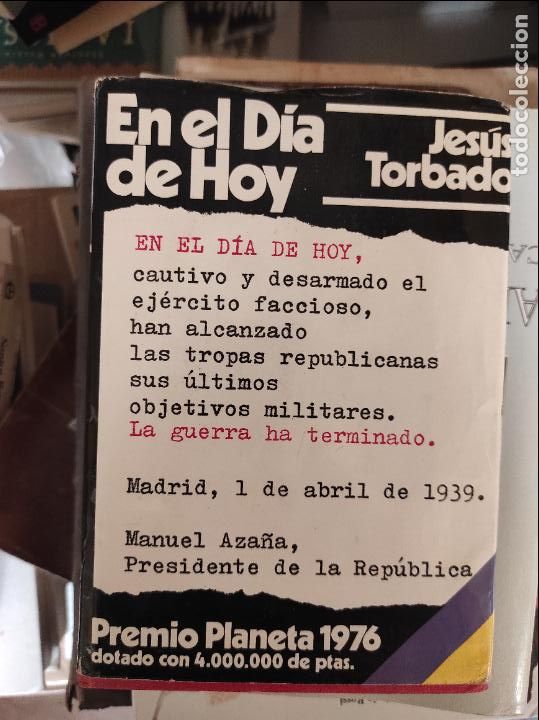 Libros de segunda mano: En el d&iacute;a de hoy.- Torbado, Jes&uacute;s - Foto 1